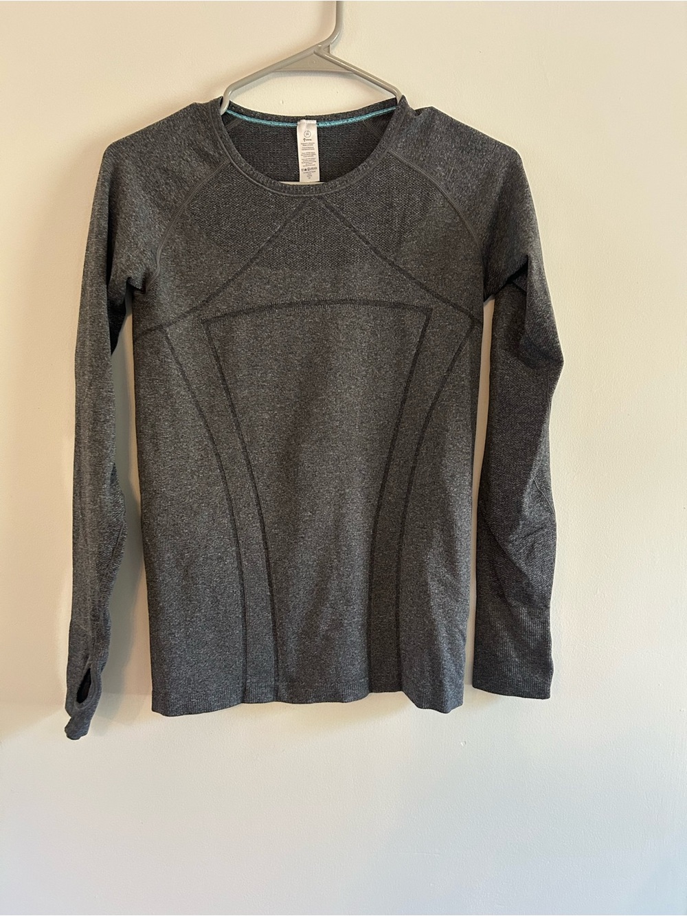 Ivivva Girls' Long-Sleeve Seam Detail Top - Charcoal Gray